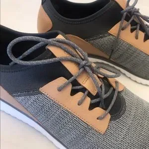 COLE HAAN Grand Motion Knit Sneaker Quiet Shade Grey/ Sesame Tan Men’s 10M New Cole Haan Grand Motion Men main image 4